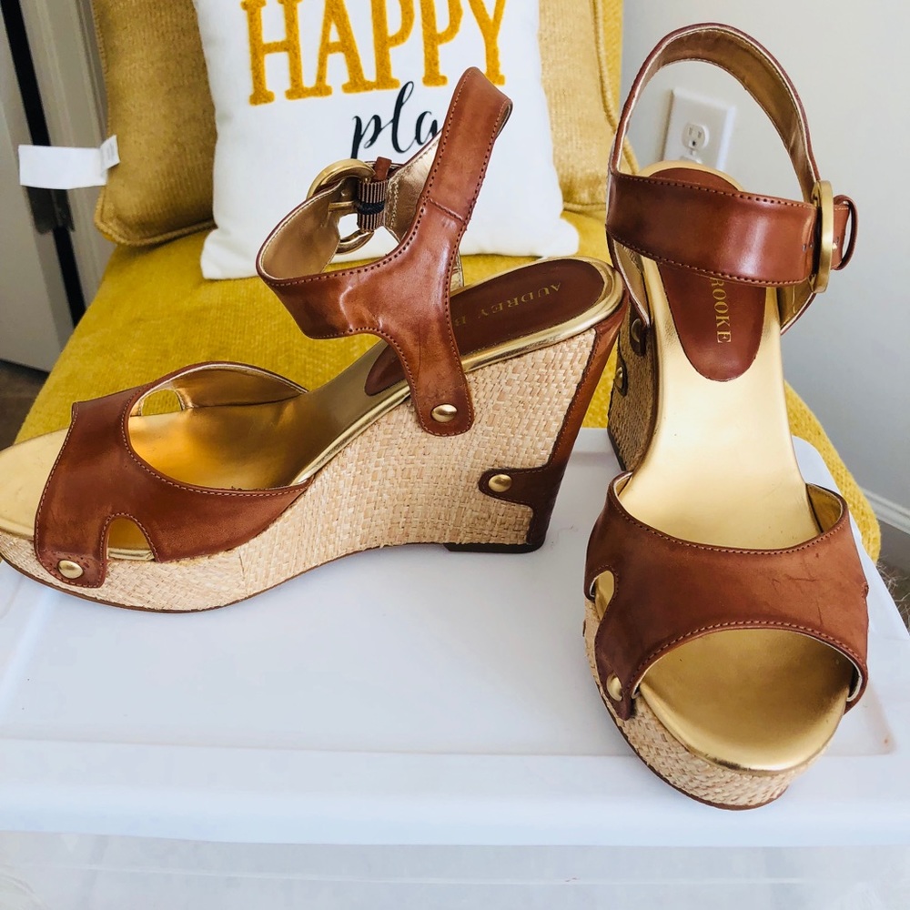 Audrey Brooke wedge sandal